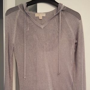 Michael Kors mesh hoodie shirt